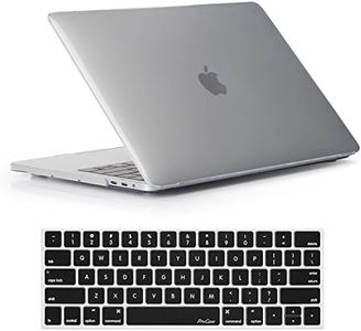 ProCase MacBook Pro 15 Case 2019 2018 2017 2016 Release A1990/A1707, Hard Case Shell Cover and Keyboard Cover for Apple MacBook Pro 15" (2019/2018/2017/2016) with Touch Bar and Touch ID -Crystal