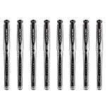 uni-ball UM-153S Gel Impact Broad Rollerball Pens - 1mm Nib, 0.6mm Line Width - Black Ink (8)