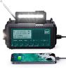 Radio à Manivelle Dab+/Dab/FM avec Batterie Rechargeable 5000mAh, Urgence avec Lampe de Poche, Camping Portable avec Fonction de Charge USB, Dynamo SOS Alarme, pour la Randonnée
