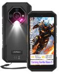 Ulefone Armor X32 Rugged Smartphone, 128GB/2TB TF, 48MP+20MP Night Vision, 5.65" Corning Gorilla Glass, 4G 3-Card Slot, Upgradable to Android 15, 5500mAh 18W, IP68 Waterproof Mobile Phones, NFC Black