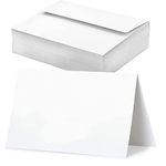 VANRA White Blank Greeting Cards with Envelopes 4x6 100 Pack White Cardstock with A6 Envelopes Bulk Self Seal for DIY Thank You Cards, Wedding Invitations Cards