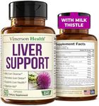 Liver Cleanse Detox & Repair Milk Thistle Supplement. Liver Support with Choline, Artichoke Extract, Chicory & Dandelion Root Supplement. Milk Thistle Liver Detox & Liver Cleanse. 60 Liver Health Caps