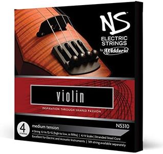 D'Addario NS Electric Violin String Set, 4/4 Scale, Medium Tension