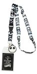 Nightmare Before Christmas ID Lanyard Badge Holder 25th Anniversary With 1.5" Rubber Charm Pendant