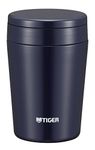 Tiger MCL-B038-AI Tiger Thermos Bottle, Vacuum Insulated, Soup Jar, 12.8 fl oz (380 ml), Heat Retention, Bento Box, Wide Mouth, Round Bottom, Indigo Blue