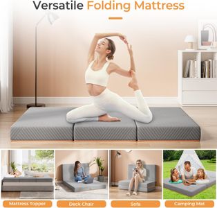 Vesgantti Small Double Folding Mattress 120x190cm – 15cm Gel Memory Foam, Tri-Fold for Travel & Guest Bed
