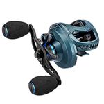 KastKing MegaJaws Baitcasting Reel,6.5:1 Gear Ratio,Right Handed Fishing Reel,New Compact Design,Pelagic Blue