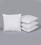 HOMECRUST Microfibre Cushion Fillers Pillow 18 x 18 inch / white - (Pack of 4)