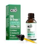 CBDfx 2000mg CBD High Strength Oil, Morning Mint Flavoured CBD Oil, Vegan, Non-GMO, Blended with MCT Oil, Improved Purity, No THC, 30ml (40 Days)