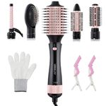 Hair Dryer Brush Blow Hot-Air - 5-in-1 Set for One-Step Drying, Volumizing, Styling, Straighting and Slightly Waving Hairs