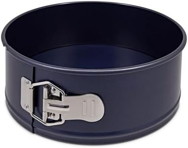 Zyliss E980194 Non-Stick Springform Cake Tin | 23cm/9in | Carbon Steel | Dark Blue | Baking Tin/Bakeware/Cake Mould | Dishwasher Safe | 5 Year Guarantee