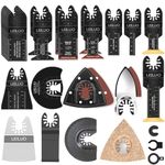 LEILUO 112 Pcs Oscillating Multi Tool Accessories Kits Cutting Sanding Grouting Universal Oscillating Saw Attachments with Storage Bag Compatible with DeWalt Dremel Makita and More