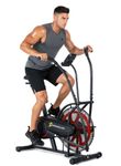 Strongology SCORPION Home Fitness Compact Assault Bike for Full Body Cardio Workout with Smooth Fan Resistance and LCD Screen
