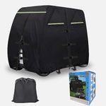 Che Yi Bao Waterproof Golf Cart Cover 600D Heavy Duty Marine Grade Fabric Oxford Fabric fit for 4 Passengers Club Car/EZGO Size 112'' L x 48'' W x 66'' H