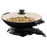 6 Oster DuraCeramic Electric Wok, Black and White - CKSTWK99W-033