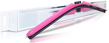 Clix Wipers - Pink Carbon Fiber Automotive Wiper Blades - Universal Clip On Replacement Windshield-Wipers - All-Weather - Single Blade (22")