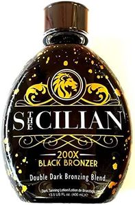 The Sicilian 200X Double Dark Black Bronzing Self Tanner Tanning Lotion