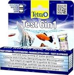 Tetra Test 6-in-1 Strips Aquarium to Test 6 Essential Water Quality Parameters in Less Than 60 Seconds, Pack of 25