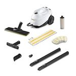 Kärcher Steam Cleaner SC 3 EasyFix, steam pressure: max. 3.5 bar, heating time: 30 s, power: 1900 W, surface power: 75 m², tank: 1 l, with descaling cartridge, floor cleaning kit and nozzles