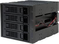 Rosewill 3 x 5.25-Inch to 4 x 3.5-Inch Hot-swap SATAIII/SAS Hard Disk Drive Cage - Black (RSV-SATA-Cage-34)