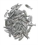 Krisah 108 pcs Fish Figurines Ranga Remedy Patri Dosh Removal Lead Silver