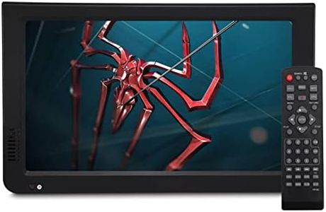 TV portátil de 10 Pulgadas, TV grabadora portátil con TNT USB PVR 1080P HD TV con mando a Distancia para Dormitorio, Cocina, Caravana etc.