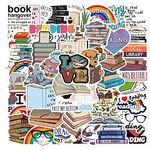 Reading Stickers for Laptop(50 Pcs),Gift for Kids Teens Adults Girl,Read Waterproof Stickers for Water Bottle,Vinyl Stickers for Scrapbook,Journal,Dairy,Skateboard