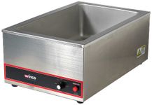 Winco FW-S500 1200-Watt Electric Food Warmer, Full, Stainless Steel