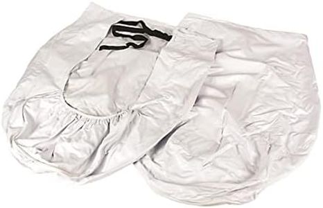 Camco 45322 Vinyl RV Wheel & Tire Protector, 1 pair (27 inches-29 inches, White)