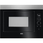 AEG 26L Built-in Microwave & Grill - Black & Stainless Steel