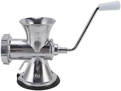 Manual Meat Grinder Meat Sausage Filling Machine, Silver Manual Meat Mincer Multipurpose for Home Cooking