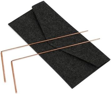 PEASUG Dowsing Rods, 2Pcs Dowsing Rods Copper Spiritual, Copper Dowsing Rods with Bag-Witching Divining Rods for Finding Water, Detect Gold, Locating Lost Items, Ghost Hunting
