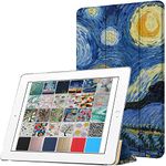 DuraSafe Cases for iPad PRO 12.9 Inch 2015 1st Gen [ Pro 12.9 1 ] A1652 A1584 ML3Q2HN/A ML3N2HN/A ML3K2HN/A ML0H2HN/A Printed Slim Protective PC Dual Angle Stand Clear Flip Back Cover - Starry Night