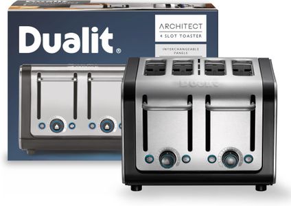 Dualit Architect 4-Slice Toaster – Stainless Steel, Modern Design