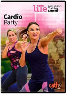 Cathe Friedrich LITE Cardio Party Low Impact Exercise Aerobics DVD For Women - Put Some Fun Into Your Weight Loss Workout Routine