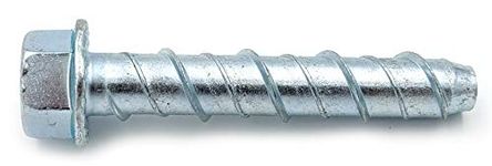 CONFAST LDC123 1/2" x 3" Zinc Plated Large Diameter Concrete Screw for Anchoring to Masonry, Brick or Block (25 per Box)