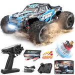 BEZGAR HP162S Brushless RC Car - 1:16 Scale Fast Remote Control Cars for Adults 40KPH RC Trucks 4x4 Offroad Waterproof Monster Trucks, Toy Gifts for Boy Age 8-12 and Adults
