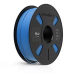 NUMAKERS PLA+ 3D Printer Filament, 1.75mm, Dimensional Accuracy +/- 0.03 mm, 1 kg Spool (2.2 lbs), Compatible with Most FDM Printers (Light Blue)