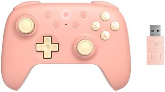 8Bitdo Ultimate 2C Wireless Controller for Windows PC and Android, with 1000Hz Polling Rate, Hall Effect Joysticks and Hall Triggers, and Remappable L4/R4 Bumpers (Peach)