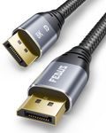 FEDUS STRYKER-XC-8K DisplayPort Cable, 32.4Gbps 3 Meter High Speed 1.4 DP to DP Cable, 8K@60Hz, 4K@144Hz, 2K@240Hz, FreeSync/G-Sync Compatible for Gaming Monitor, Laptop, PC, GPU, Graphics Card