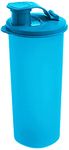 Signoraware Stylish Sipper Air Tight Spill Proof Water Bottle with Closing Knob, Plastic Container, Easy to Carry Water Juice More, BPA Free Food Grade Storage Containers and Holders (370ml, T Blue)