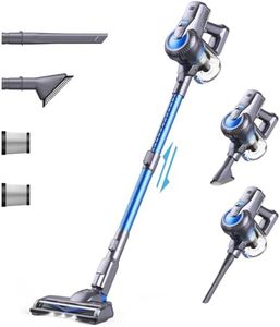 Greenote Cordless Vacuum Cleaner, 6 in 1 Lightweight Vacuum Cleaners, 22KPA 200W Stick Vacuum Cleaner Self-Standing Aspirateur with LED Floor Brush Cordless Vacuums for Hardwood, Floor Carpet