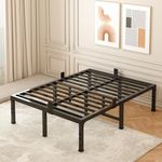 FUIOBYVV California King Bed Frame 18 Inch Tall 3500 lbs Heavy Duty Metal Platform Bed Frame California King Size No Box Spring Needed/Noise Free/Non-Slip