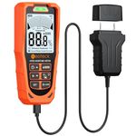 Neoteck 2-in-1 Moisture Meter Pinless & Pin, Digital Damp Detector with Colour Display, 6 Material Modes, Audible/Visual Alarm, Rechargeable, For Wood, Drywall, Plaster, Screed & Concrete
