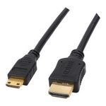 World of Data 2m HDMI to Mini HDMI Cable - ULTRA HD (4K Resolution) - 1080p - Full HD - v1.4 - Audio & Video - Ideal for HD Camcorders - 24k Gold Plated - OFC