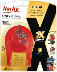 Korky 2017BP 2017 Toilet Flapper, 1 Count (Pack of 1), Red