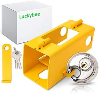 Cadenas Remorque - Verrouillage de la Remorque,Le Verrouillage de L'attelage avec Cadenas, Antivol de Remorque pour Les Remorques Attelées et Dételées,2 Cles