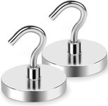 HARICEN Magnetic Hooks, Heavy Duty Earth Magnets with Hook for Refrigerator, Extra Strong Cruise Hook for Hanging, Magnetic Hanger for Cabins(Pack of 2)