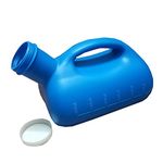 YUMSUM 3000ML Large Male Urinal Portable Mens Potty Pee Bottle Collector Travel Toilet (Blue)