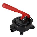 Manual Bilge Pump, 720GPH Manual Diaphragm Boat Marine Hand Bilge Plastic Water Self-Priming Pump (Black)